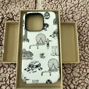 Katie Kime White & Black DALLAS iPhone 14 Pro Mag Safe Case